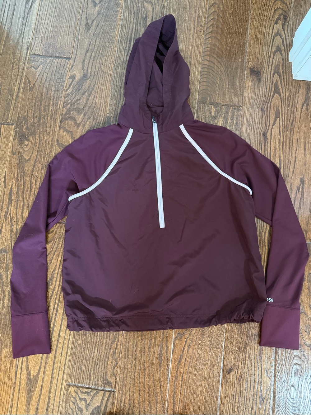DSG Burgundy Hooded Pullover Jacket